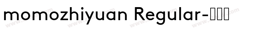 momozhiyuan Regular字体转换
